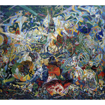 РЕПРОДУКЦИИ НА КАРТИНИ Битката на светлините на Кони Айлънд Марди Гра (1914)